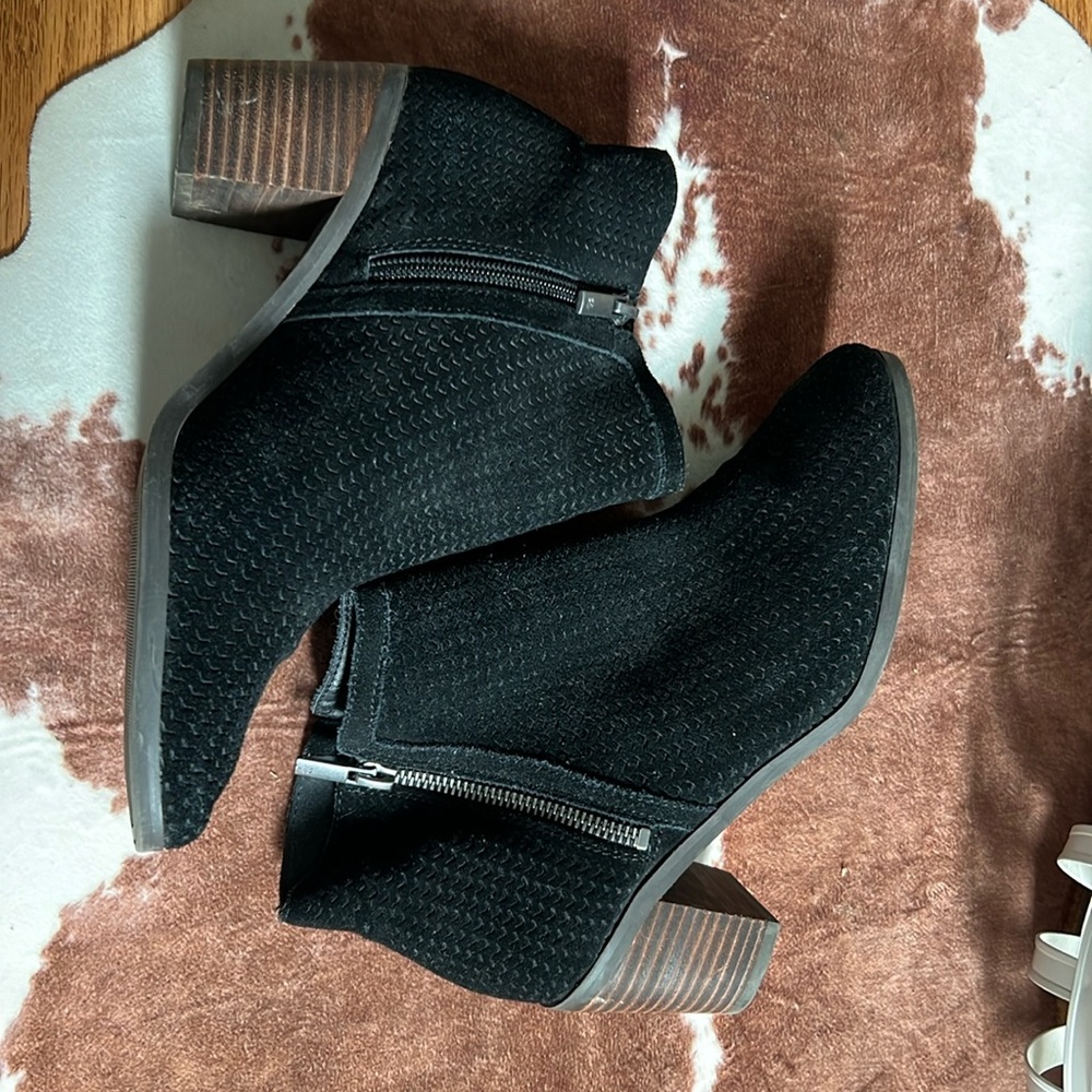 Lucky brand black booties